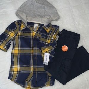 Carters 2ps flannel set